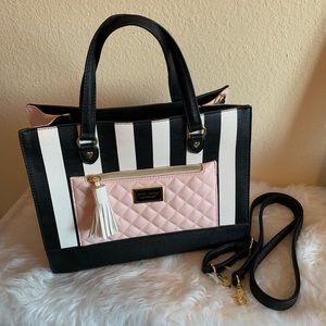 BetseyJohnson pink black handbag